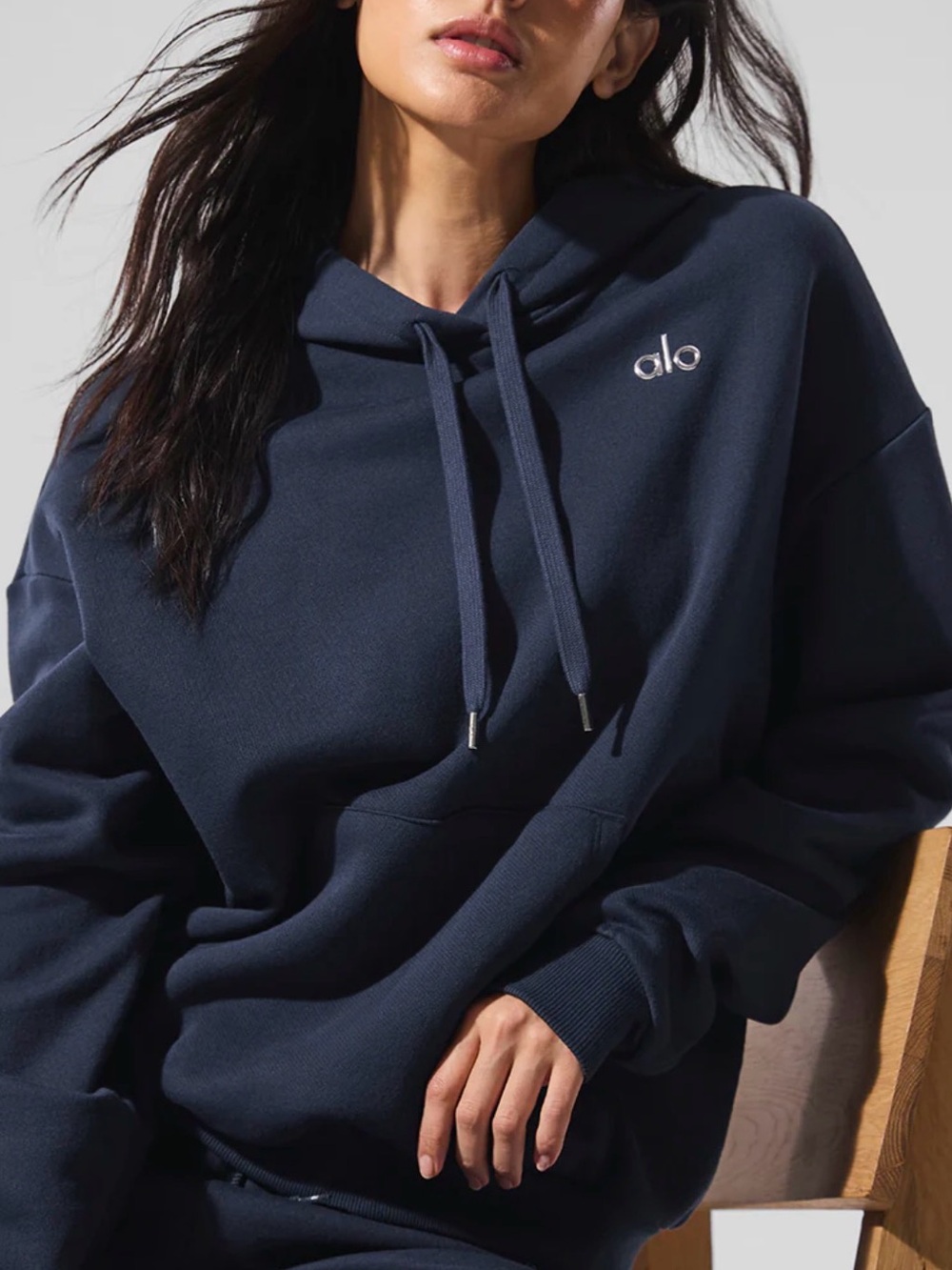 ALO Yoga Navy Hoodie